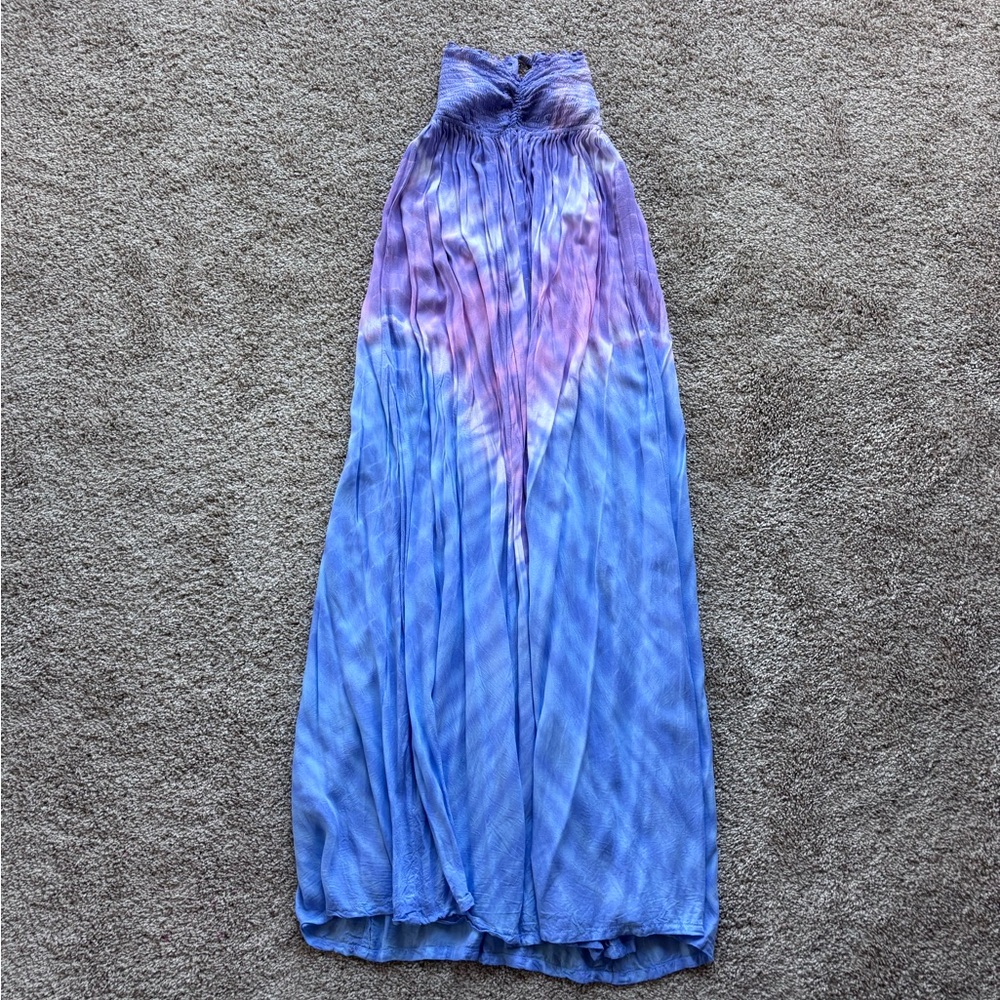 Tiare Hawaii Tie-Dye Maxi Dress in Purple & Blue